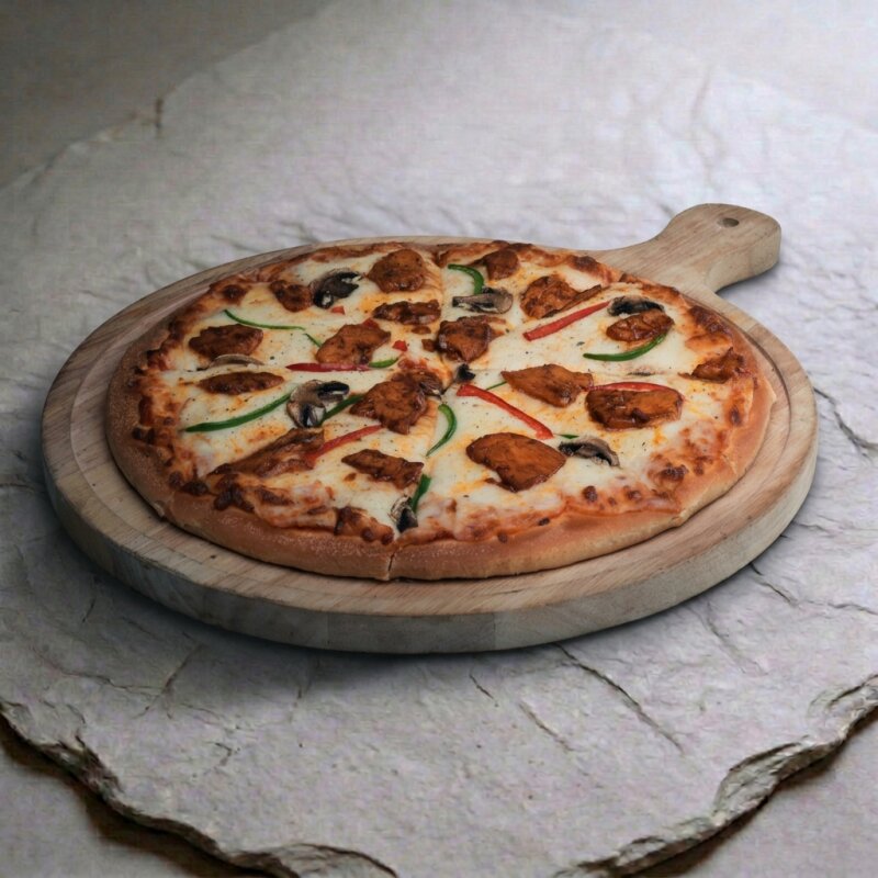 BBQ chicken pizza