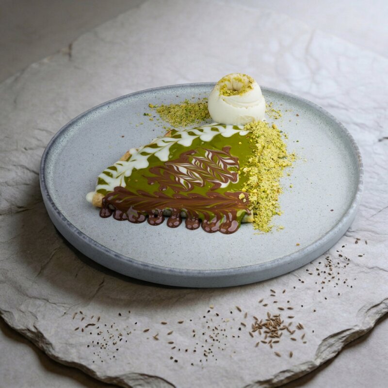 Pistachio Crepe